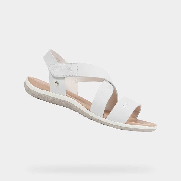 Geox Respira White Womens Sandals SS20.6WJ306